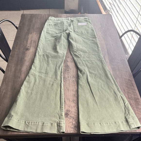 Risen Green Flare Jeans - Picture 5 of 7